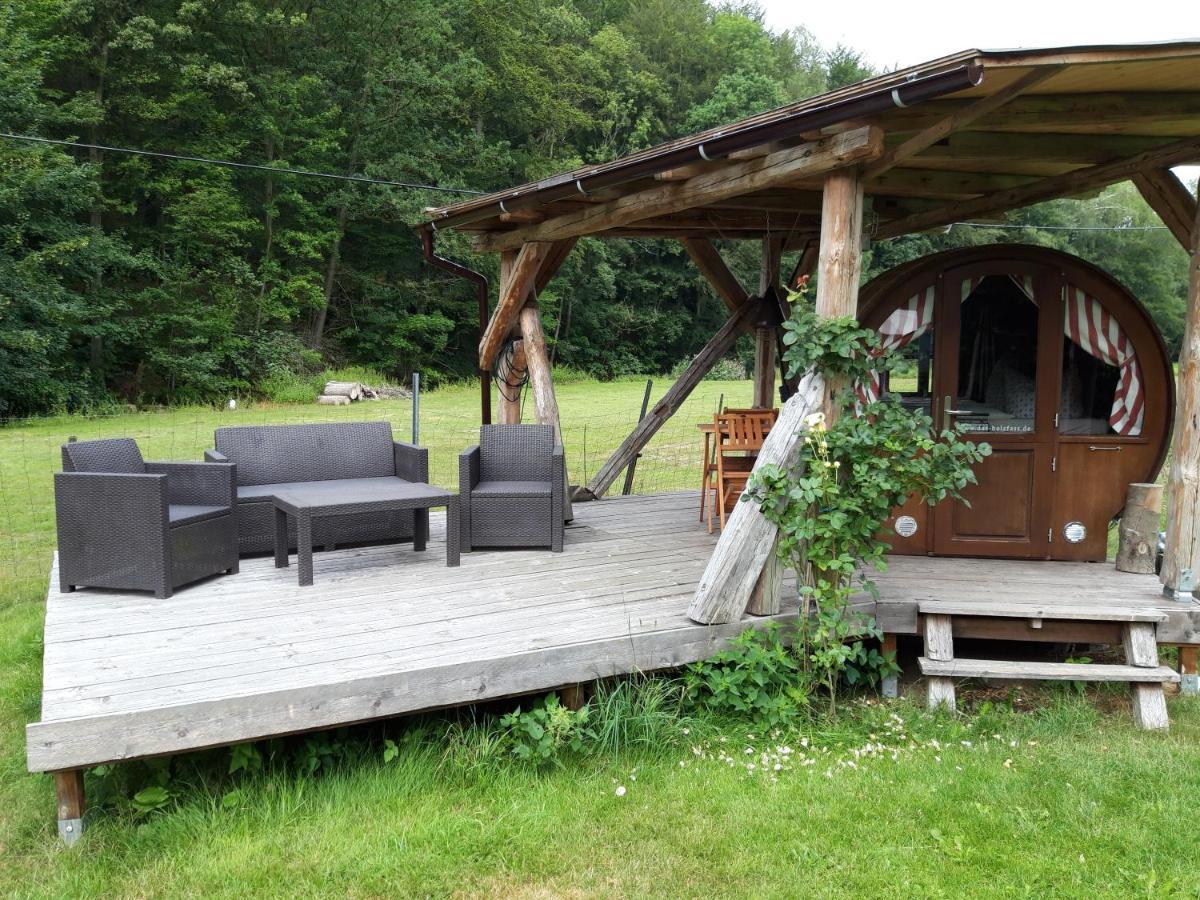 Schlummerfass An Der Bockmuehle Hohnstein Buitenkant foto